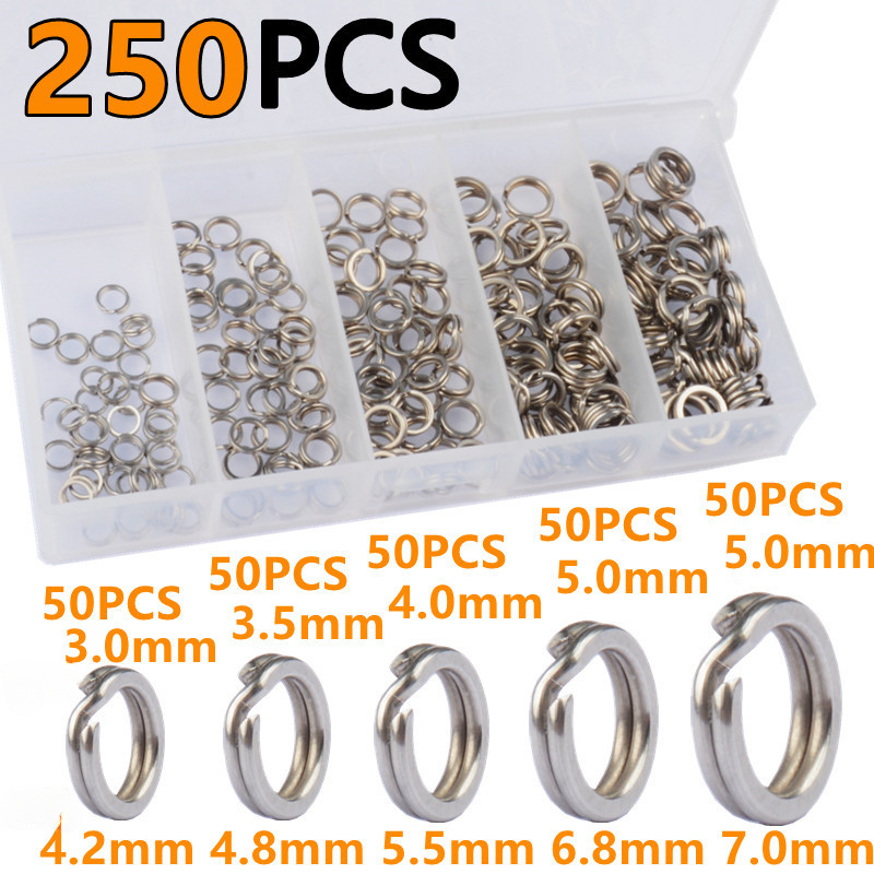 250Pcs 5 Sizes High Strength L - огляд і ціна Fishing Equipment Used