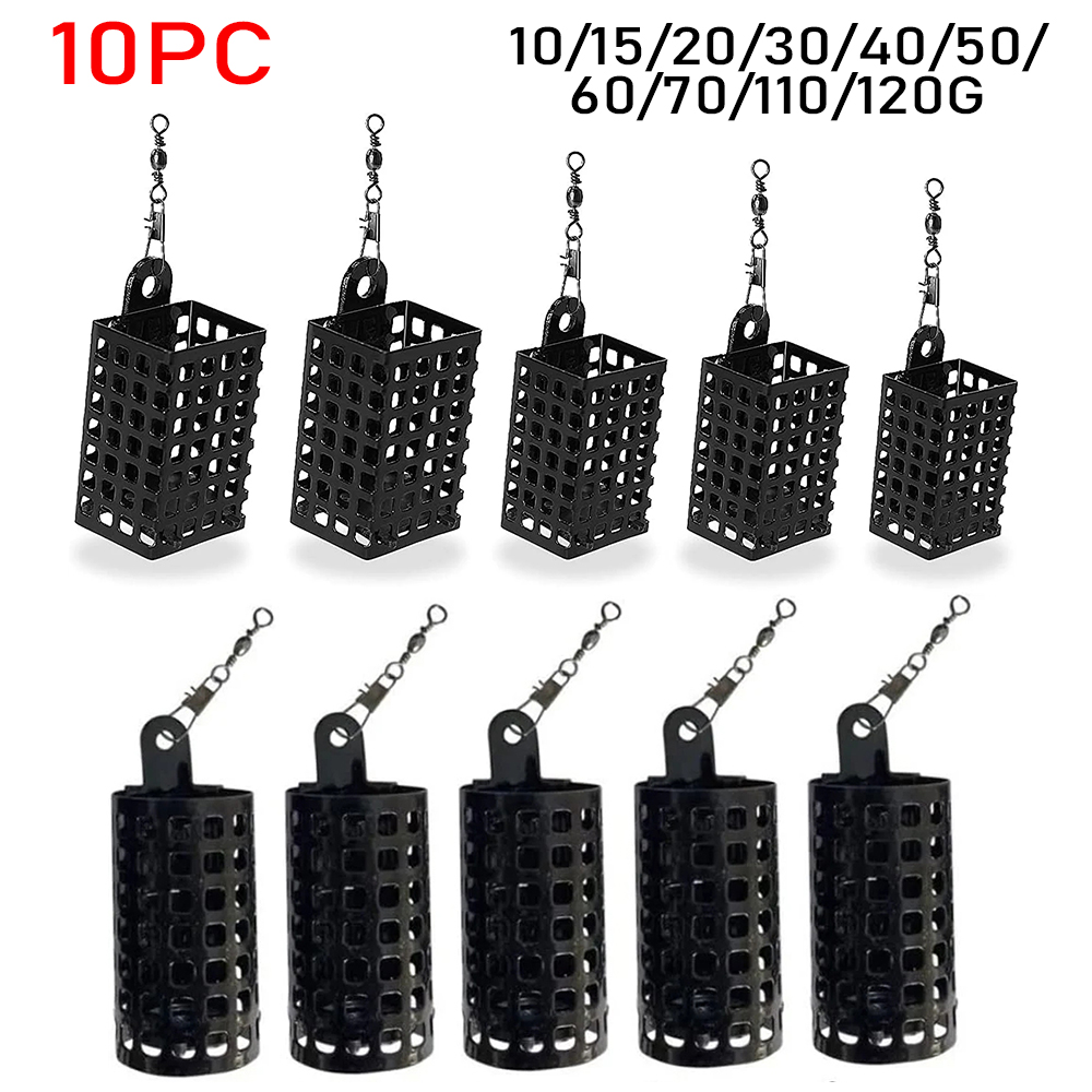 10PCS Fishing Tackle Feeder Ca - огляд і ціна Fishing Equipment Used