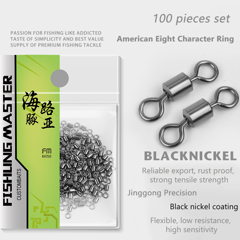 ★▲100Pcs Fishing Swivels Stain - огляд і ціна Fishing Equipment Used